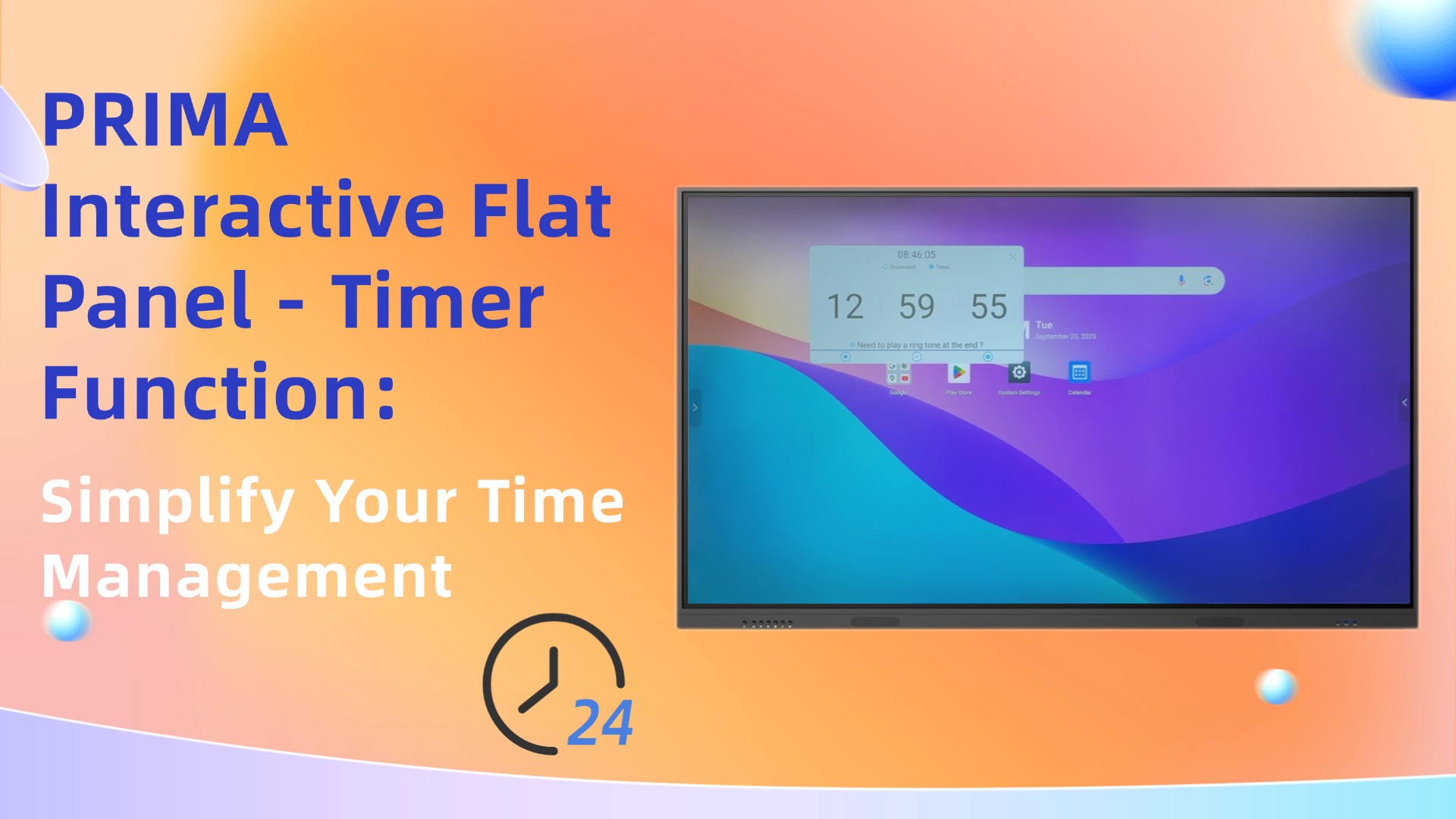 Discover the Power of PRIMA Interactive Flat Panel's Timer Function ⏱️