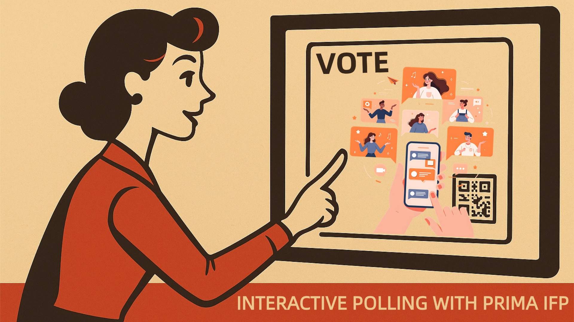 🎥 Experience smarter engagement with PRIMA Interactive Flat Panel – Vote Tool!