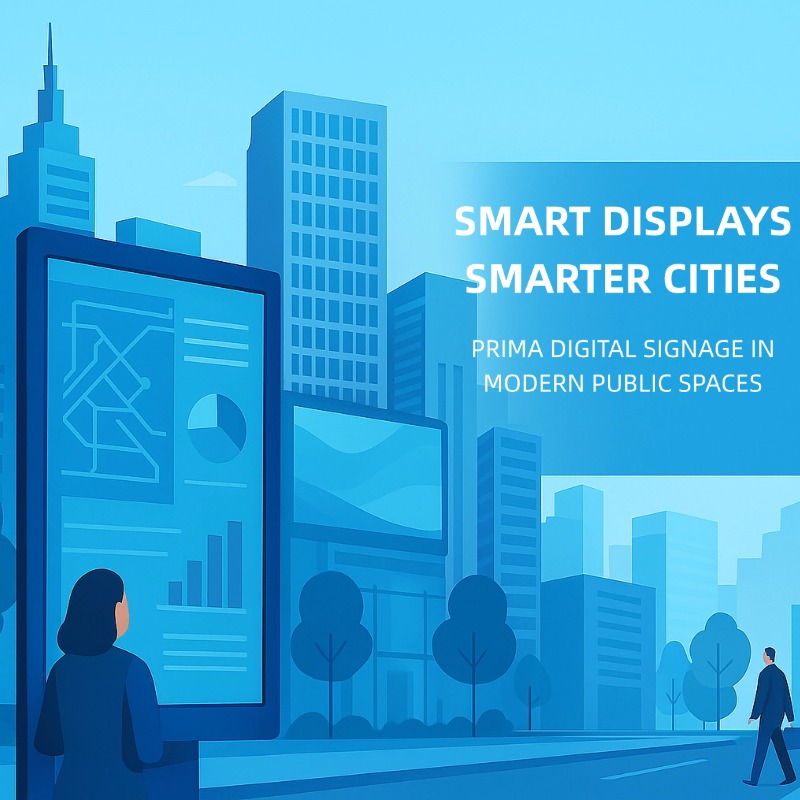 🌆 Smart Displays, Smarter Cities: PRIMA Digital Signage in Modern Public Spaces