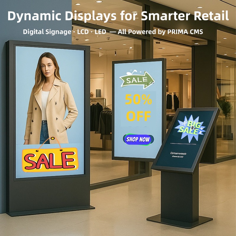 🏢 Smart Displays, Smarter Decisions: How PRIMA Digital Signage Shapes Retail Experiences