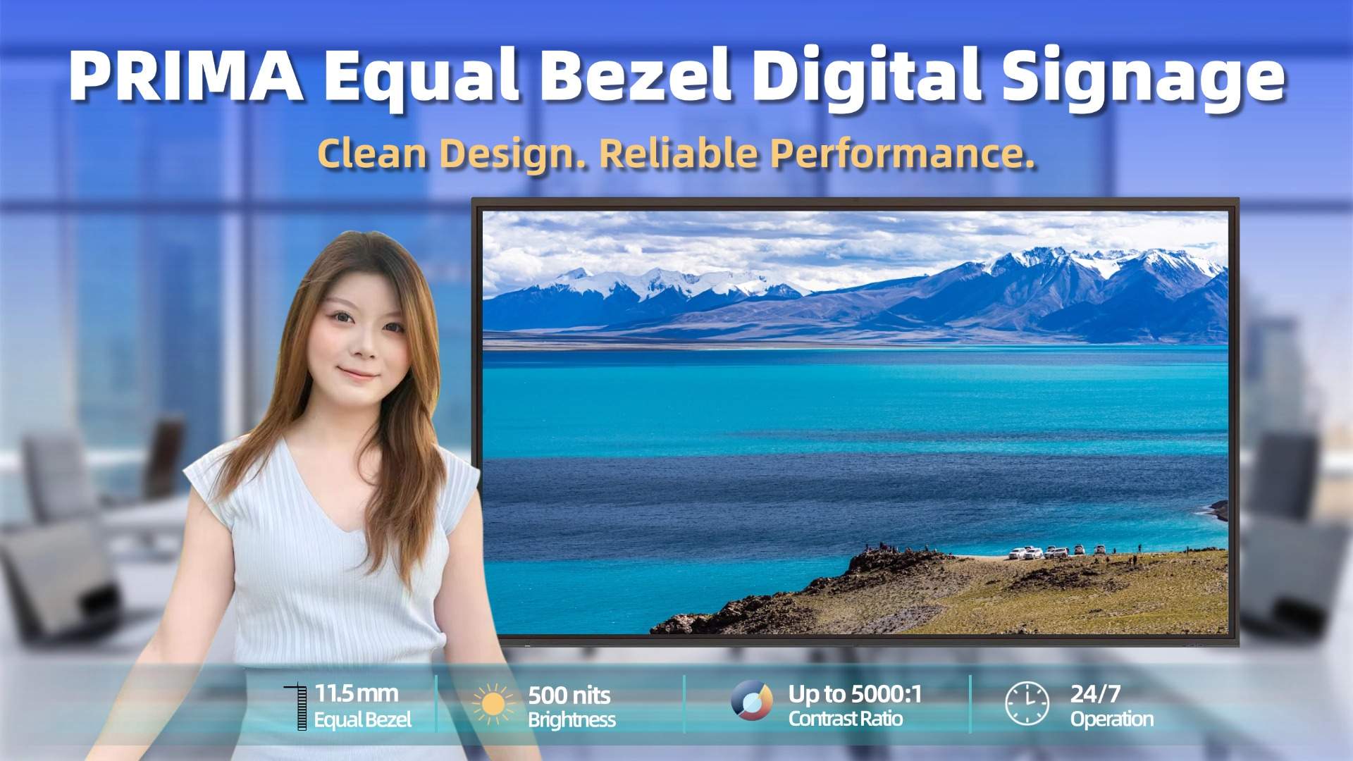 PRIMA Equal Bezel Digital Signage