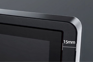 PRIMA SK6C ultra-slim 15mm bezel design detail