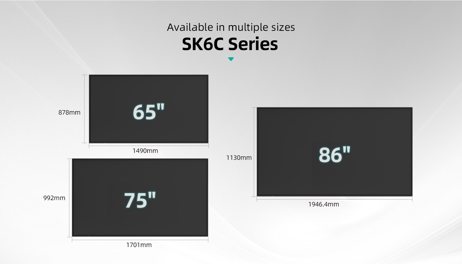 PRIMA SK6C interactive display available in 65-inch 75-inch and 86-inch sizes PRIMA SK6C interactive display available in 65-inch 75-inch and 86-inch sizes