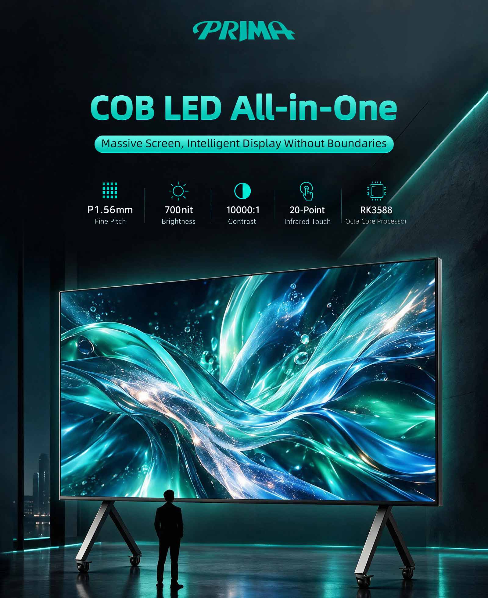 PRIMA 136 Inch COB LED All-in-One Giant Display Screen PRIMA 136 Inch COB LED All-in-One Giant Display Screen