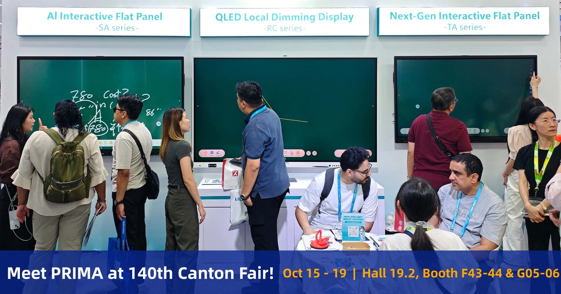 PRIMA Android 16 Interactive Flat Panel at Canton Fair